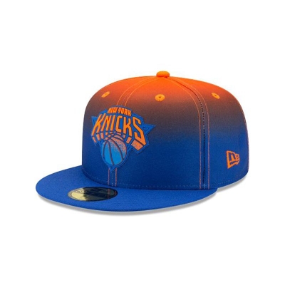 Sapca New Era New York Knicks NBA Back Half 59FIFTY Fitted - Albastri